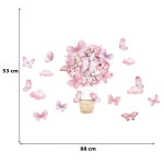  Sipo Wall Sticker Pink Butterflies 