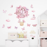 Sipo Wall Sticker Pink Butterflies 
