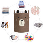  Sipo Premium Πολυχρηστικό με κορδόνι Καλάθι Καφέ Αρκουδάκι 63 L 