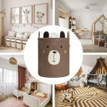  Sipo Premium Πολυχρηστικό με κορδόνι Καλάθι Καφέ Αρκουδάκι 63 L 