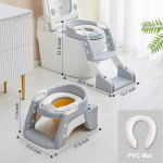 BabyWise 3 σε 1 Εκπαιδευτική Σκαλιέρα Τουαλέτας Grey BW034