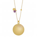 ProudMama Bola Olivia Gold Chain Αμέθυστος PM-660