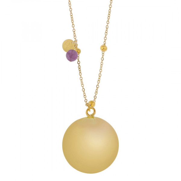 ProudMama Bola Olivia Gold Chain Αμέθυστος PM-660