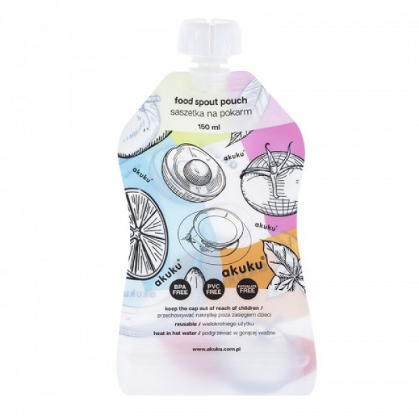 Akuku Reusable Food Pouch με στόμιο A0056