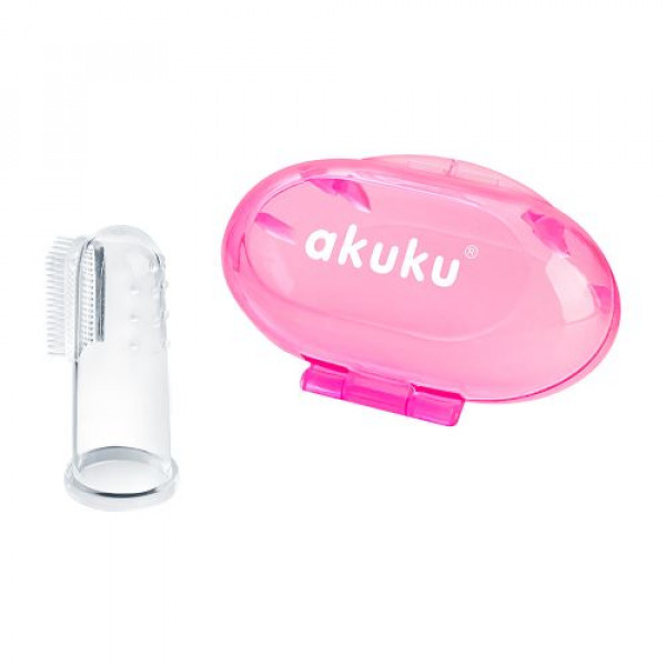 Akuku Mini Οδοντόβουρτσα Για Ούλα Ροζ A0265