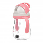 Akuku Ποτηράκι με Καλαμάκι και Βαρίδι Pink A0676