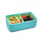 Melii – Bento Σιλικόνης 2 Θέσεων 700ml Blue/Mint MEL22310