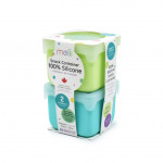 Melii Δοχείο Σιλικόνης για Σνακ Blue/Lime 2 τεμ. MEL23310 Melii Δοχείο Σιλικόνης για Σνακ Blue/Lime 2 τεμ. MEL23310