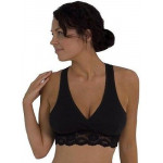 Carriwell Organic Δαντελένιο Σουτιέν Θηλασμού Κρουαζέ Μαύρο L CW252200 Carriwell Organic Δαντελένιο Σουτιέν Θηλασμού Κρουαζέ Μαύρο L CW252200