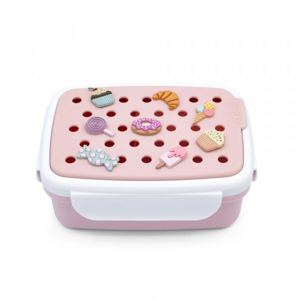 Melii Bento Φαγητοδοχείο με Charms Ροζ MEL27620