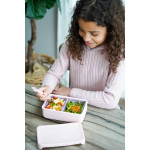 Melii – Bento Σιλικόνης 2 Θέσεων 700ml Pink/Purple MEL22300