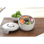 Melii Δοχείο για Σαλάτα 1600ml - Warm Grey/Ivory MEL27530