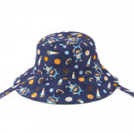FlapJackKids Καπέλο Διπλής Όψης UPF 50  Space Monkey/Alligator Small 6-24 Μηνών  FJKPH205S