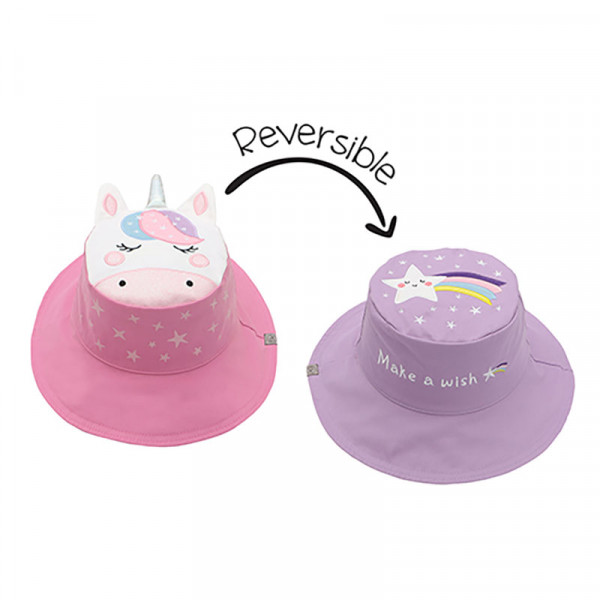 FlapJackKids Καπέλο Διπλής Όψης UPF 50  Unicorn/Star (Cotton) 6M-24M FJKSH802S