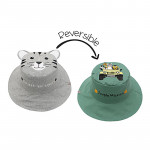 FlapJackKids Καπέλο Διπλής Όψης UPF 50  Tiger/Safari Truck (Cotton) -  2-4 Ετών FJKSH830M