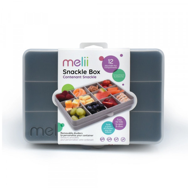 Melii – Δοχείο για σνακ με χωρίσματα Grey MEL19000