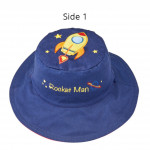 FlapJackKids Καπέλο Διπλής Όψης UPF 50  – Διαστημόπλοιο (Cotton) 2Ε-4Ε LUV0144M
