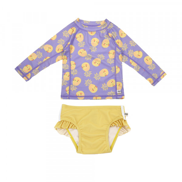 Zoocchini Σετ UV Μαγιώ και Μπλούζα Pineapple - 2 ΕΤΩΝ ZOO16406-2T
