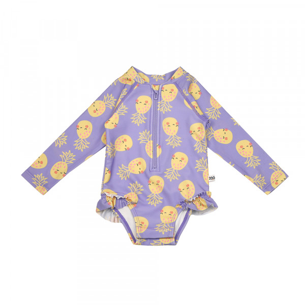 Zoocchini Ολόσωμο Μαγιώ με Μανίκια UV Pineapple - 4 ΕΤΩΝ ZOO12602-4T