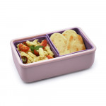 Melii – Bento Σιλικόνης 2 Θέσεων 700ml Pink/Purple MEL22300