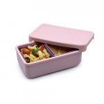 Melii – Bento Σιλικόνης 2 Θέσεων 700ml Pink/Purple MEL22300
