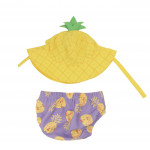 Zoocchini Σετ Μαγιό και Καπέλο UPF50  Pineapple Punch - 12-24m ZOO12019L