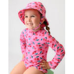 Zoocchini Ολόσωμο Μαγιό με Μανίκια UV Cherry - 3 Ετών ZOO12605-3T