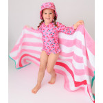 Zoocchini Ολόσωμο Μαγιό με Μανίκια UV Cherry - 3 Ετών ZOO12605-3T