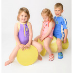 Zoocchini Κοντομάνικο Ολόσωμο Μαγιό με Στάμπα Dino/Med Blue 2 Ετών ZOO12802-2T