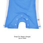 Zoocchini Κοντομάνικο Ολόσωμο Μαγιό με Στάμπα Dino/Med Blue 2 Ετών ZOO12802-2T