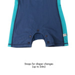 Zoocchini Κοντομάνικο Ολόσωμο Μαγιό με Στάμπα Walrus/Dark Blue 2 Ετών ZOO12803-2T