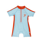 Zoocchini Κοντομάνικο Ολόσωμο Μαγιό με Στάμπα Lobster/Light Blue 2 Ετών ZOO12804-2T