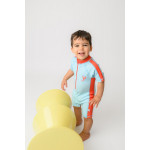 Zoocchini Κοντομάνικο Ολόσωμο Μαγιό με Στάμπα Lobster/Light Blue 2 Ετών ZOO12804-2T