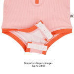 Zoocchini Ολόσωμο Μαγιό με Στάμπα Strawberry/Pink-Red 12-24Μ ZOO12805-12-24M