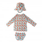 Zoocchini Σετ UV Μαγιό Πάνα Bucket Καπέλο Μπλούζα Lobster - 12Μ-24Μ ZOO16023-12-24M