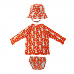 Zoocchini Σετ UV Μαγιό Πάνα Bucket Καπέλο Μπλούζα Seahorse - 6Μ-12Μ ZOO16024-6-12M