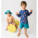 Zoocchini Σετ UV Μαγιό Bucket Καπέλο Μπλούζα Walrus 2 Ετών ZOO16018-2T