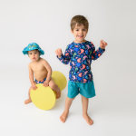 Zoocchini Σετ UV Μαγιό Σορτς και Μπλούζα Wally the Walrus - 3 ΕΤΩΝ ZOO16407-3T