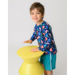 Zoocchini Σετ UV Μαγιό Σορτς και Μπλούζα Wally the Walrus - 3 ΕΤΩΝ ZOO16407-3T