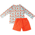 Zoocchini Σετ UV Μαγιό Σορτς και Μπλούζα Logan the Lobster 4 Ετών ZOO16408-4T Zoocchini Σετ UV Μαγιό Σορτς και Μπλούζα Logan the Lobster 4 Ετών ZOO16408-4T