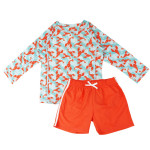 Zoocchini Σετ UV Μαγιό Σορτς και Μπλούζα Logan the Lobster 4 Ετών ZOO16408-4T Zoocchini Σετ UV Μαγιό Σορτς και Μπλούζα Logan the Lobster 4 Ετών ZOO16408-4T