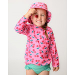 Zoocchini Σετ UV Μαγιό Bucket Καπέλο Μπλούζα Cherry - 2 Ετών ZOO16021-2T 