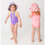 Zoocchini Ολόσωμο Μαγιό με Στάμπα Strawberry/Pink-Red 12-24Μ ZOO12805-12-24M