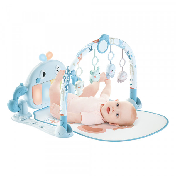 Bebe stars Γυμναστήριο Piano Whale Blue 100-203