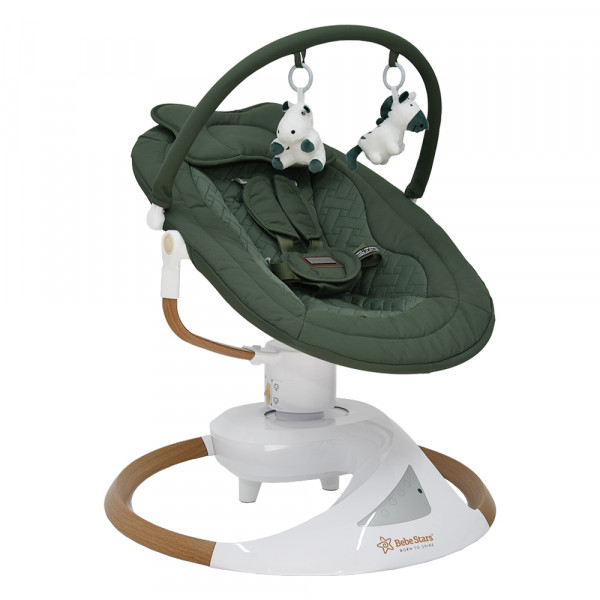 Bebe stars Κούνια Ηλεκτρική Snuggle Forest Green 256-176