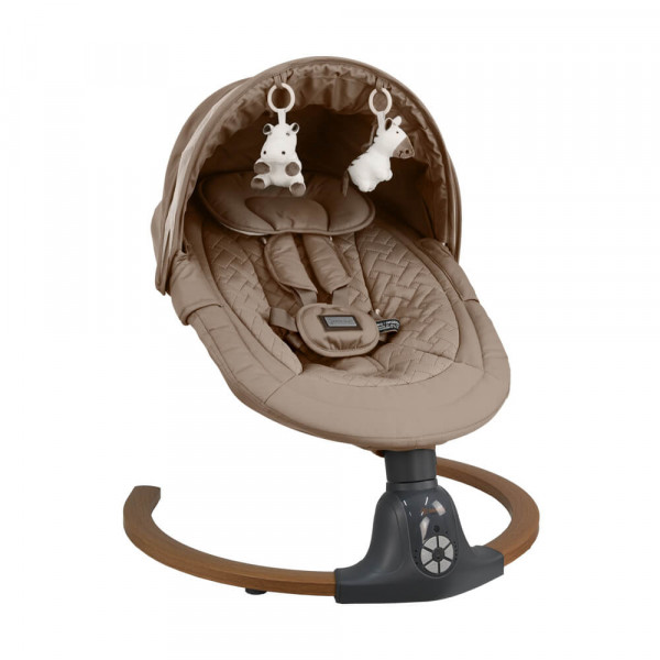 Bebe stars Κούνια Ηλεκτρική Fluffy Natural Beige 257-182