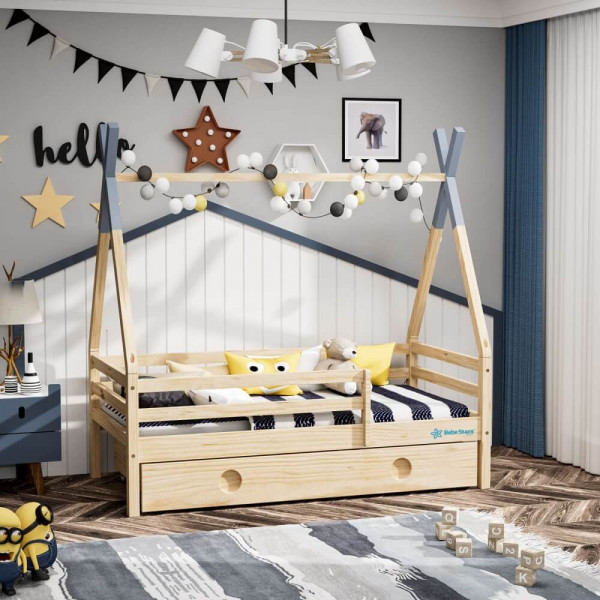 Bebe Stars Κρεβάτι 160cmx80cm Galaxy Montessori 438-05