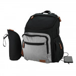 Bebe Stars Τσάντα Αλλαξιέρα Πλάτης με USB Moon Grey 590-189