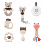 Bebe stars Σετ Δώρου 7τμχ Teddy Bear with night lamp & music 60-117