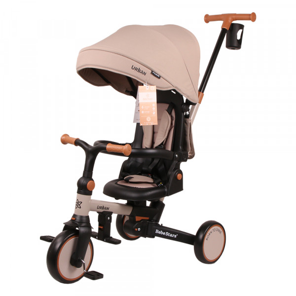 Bebe stars Ποδηλατάκι τρίκυκλο Urban 7in1 Natural Beige 822-182